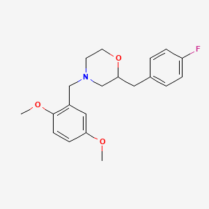 4-(2,5-dimethoxybenzyl)-2-(4-fluorobenzyl)morpholine