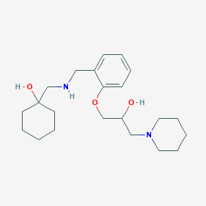 molecular formula C22H36N2O3 B5956966 1-[[[2-(2-Hydroxy-3-piperidin-1-ylpropoxy)phenyl]methylamino]methyl]cyclohexan-1-ol 