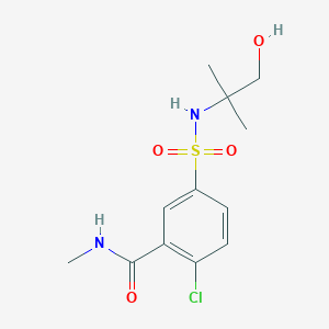 2-chloro-5-{[(2-hydroxy-1,1-dimethylethyl)amino]sulfonyl}-N-methylbenzamide