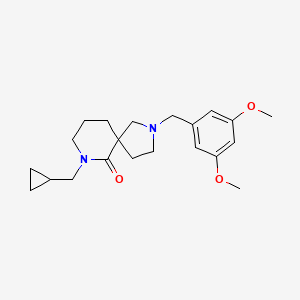 molecular formula C21H30N2O3 B5957073 7-(cyclopropylmethyl)-2-(3,5-dimethoxybenzyl)-2,7-diazaspiro[4.5]decan-6-one 