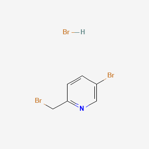 molecular formula C6H6Br3N B595709 5-Bromo-2-(bromomethyl)pyridine hydrobromide CAS No. 173999-22-9