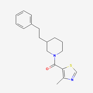 1-[(4-methyl-1,3-thiazol-5-yl)carbonyl]-3-(2-phenylethyl)piperidine