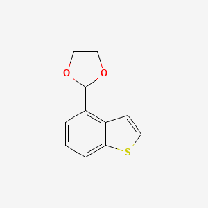 molecular formula C11H10O2S B595710 2-(Benzo[b]thiophen-4-yl)-1,3-dioxolane CAS No. 153798-71-1