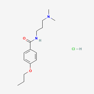 N-[3-(dimethylamino)propyl]-4-propoxybenzamide hydrochloride