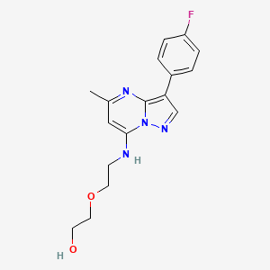 2-(2-{[3-(4-fluorophenyl)-5-methylpyrazolo[1,5-a]pyrimidin-7-yl]amino}ethoxy)ethanol