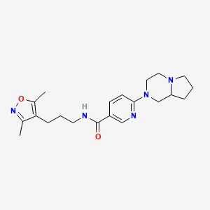 N-[3-(3,5-dimethyl-4-isoxazolyl)propyl]-6-(hexahydropyrrolo[1,2-a]pyrazin-2(1H)-yl)nicotinamide