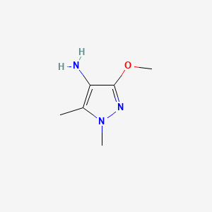 molecular formula C6H12ClN3O B595715 3-Methoxy-1,5-dimethyl-1H-pyrazol-4-amine hydrochloride CAS No. 1211264-90-2
