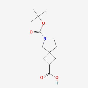 molecular formula C13H21NO4 B595716 6-Boc-6-Aza-spiro[3.4]octane-2-carboxylic acid CAS No. 1251002-42-2