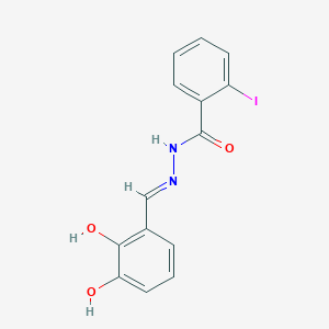 molecular formula C14H11IN2O3 B5957178 N'-(2,3-dihydroxybenzylidene)-2-iodobenzohydrazide 