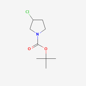 molecular formula C9H16ClNO2 B595722 (R)-tert-Butyl 3-chloropyrrolidine-1-carboxylate CAS No. 1289585-27-8