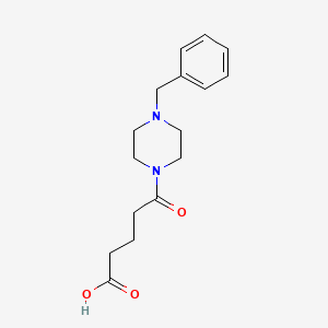 molecular formula C16H22N2O3 B5957244 5-(4-BENZYLPIPERAZINO)-5-OXOPENTANOIC ACID 