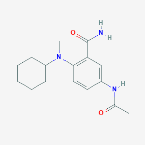 5-Acetamido-2-[cyclohexyl(methyl)amino]benzamide