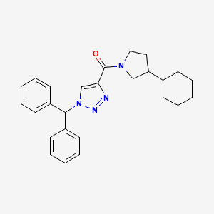 4-[(3-cyclohexyl-1-pyrrolidinyl)carbonyl]-1-(diphenylmethyl)-1H-1,2,3-triazole