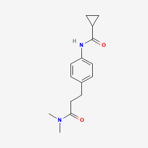 N-{4-[3-(dimethylamino)-3-oxopropyl]phenyl}cyclopropanecarboxamide