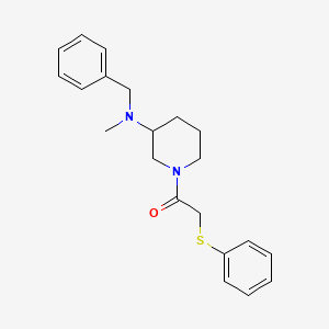 molecular formula C21H26N2OS B5957269 N-benzyl-N-methyl-1-[(phenylthio)acetyl]-3-piperidinamine 