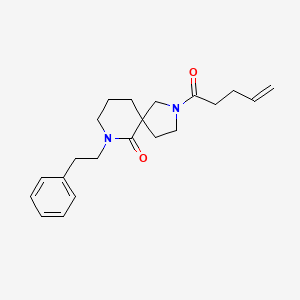 2-Pent-4-enoyl-7-(2-phenylethyl)-2,7-diazaspiro[4.5]decan-6-one