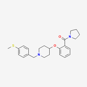 1-[4-(methylthio)benzyl]-4-[2-(1-pyrrolidinylcarbonyl)phenoxy]piperidine