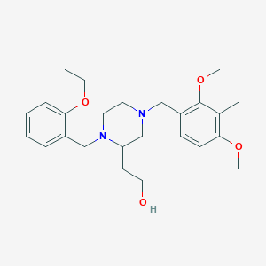 2-[4-(2,4-dimethoxy-3-methylbenzyl)-1-(2-ethoxybenzyl)-2-piperazinyl]ethanol