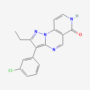 3-(3-chlorophenyl)-2-ethylpyrazolo[1,5-a]pyrido[3,4-e]pyrimidin-6(7H)-one