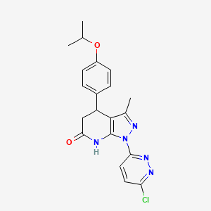 1-(6-chloro-3-pyridazinyl)-4-(4-isopropoxyphenyl)-3-methyl-1,4,5,7-tetrahydro-6H-pyrazolo[3,4-b]pyridin-6-one