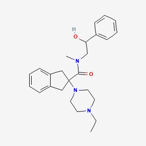 2-(4-ethylpiperazin-1-yl)-N-(2-hydroxy-2-phenylethyl)-N-methyl-1,3-dihydroindene-2-carboxamide