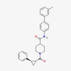 N-(3'-methyl-4-biphenylyl)-1-{[(1R*,2R*)-2-phenylcyclopropyl]carbonyl}-4-piperidinecarboxamide