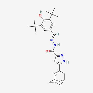 3-(1-adamantyl)-N'-(3,5-di-tert-butyl-4-hydroxybenzylidene)-1H-pyrazole-5-carbohydrazide