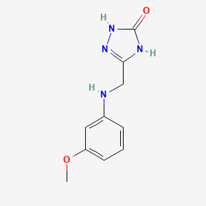 5-[(3-METHOXYANILINO)METHYL]-2,4-DIHYDRO-3H-1,2,4-TRIAZOL-3-ONE