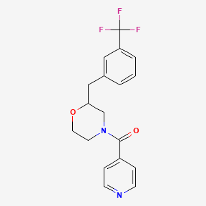 4-isonicotinoyl-2-[3-(trifluoromethyl)benzyl]morpholine