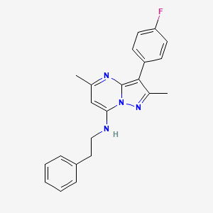 3-(4-fluorophenyl)-2,5-dimethyl-N-(2-phenylethyl)pyrazolo[1,5-a]pyrimidin-7-amine