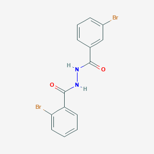 molecular formula C14H10Br2N2O2 B5957551 2-bromo-N'-(3-bromobenzoyl)benzohydrazide 