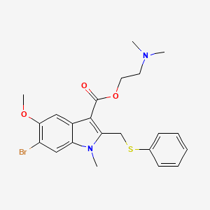 2-(dimethylamino)ethyl 6-bromo-5-methoxy-1-methyl-2-[(phenylsulfanyl)methyl]-1H-indole-3-carboxylate