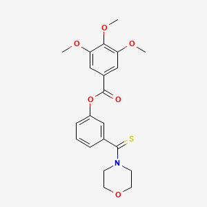 3-(4-morpholinylcarbonothioyl)phenyl 3,4,5-trimethoxybenzoate