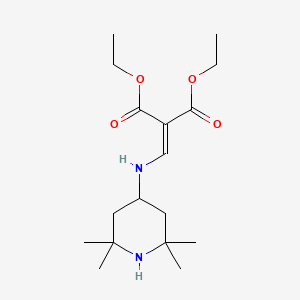 molecular formula C17H30N2O4 B5957601 1,3-DIETHYL 2-{[(2,2,6,6-TETRAMETHYLPIPERIDIN-4-YL)AMINO]METHYLIDENE}PROPANEDIOATE 