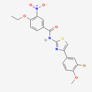 N-[4-(3-bromo-4-methoxyphenyl)-1,3-thiazol-2-yl]-4-ethoxy-3-nitrobenzamide