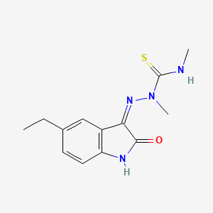 molecular formula C13H16N4OS B5957649 5-ethyl-1H-indole-2,3-dione 3-(N,N'-dimethylthiosemicarbazone) 