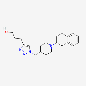 3-(1-{[1-(1,2,3,4-tetrahydro-2-naphthalenyl)-4-piperidinyl]methyl}-1H-1,2,3-triazol-4-yl)-1-propanol