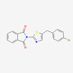 molecular formula C18H11BrN2O2S B5957699 2-[5-[(4-Bromophenyl)methyl]-1,3-thiazol-2-yl]isoindole-1,3-dione CAS No. 6001-53-2