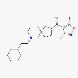 [9-(2-Cyclohexylethyl)-2,9-diazaspiro[4.5]decan-2-yl]-(3,5-dimethyl-1,2-oxazol-4-yl)methanone