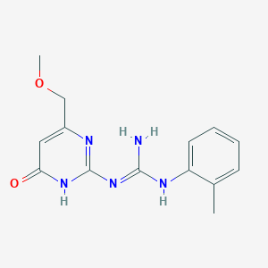 N-[4-(methoxymethyl)-6-oxo-1,6-dihydro-2-pyrimidinyl]-N'-(2-methylphenyl)guanidine