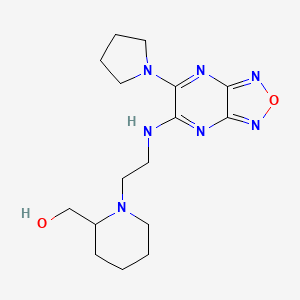 [1-(2-{[6-(1-pyrrolidinyl)[1,2,5]oxadiazolo[3,4-b]pyrazin-5-yl]amino}ethyl)-2-piperidinyl]methanol