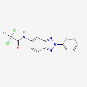 2,2,2-trichloro-N-(2-phenyl-2H-benzotriazol-5-yl)acetamide