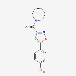 [5-(4-Hydroxyphenyl)-1,2-oxazol-3-yl]-piperidin-1-ylmethanone