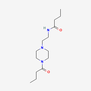 molecular formula C14H27N3O2 B5957773 N-[2-(4-butanoylpiperazin-1-yl)ethyl]butanamide 