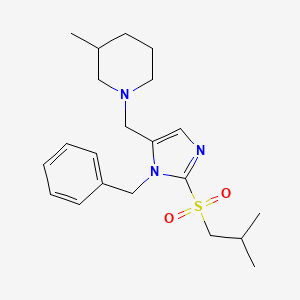 1-[[3-Benzyl-2-(2-methylpropylsulfonyl)imidazol-4-yl]methyl]-3-methylpiperidine