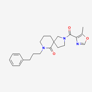 2-[(5-methyl-1,3-oxazol-4-yl)carbonyl]-7-(3-phenylpropyl)-2,7-diazaspiro[4.5]decan-6-one