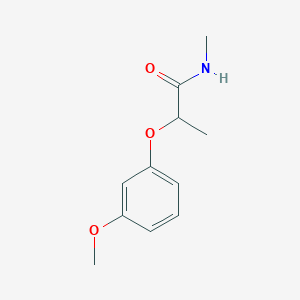 molecular formula C11H15NO3 B5957806 2-(3-methoxyphenoxy)-N-methylpropanamide 