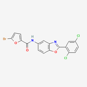 5-bromo-N-[2-(2,5-dichlorophenyl)-1,3-benzoxazol-5-yl]furan-2-carboxamide