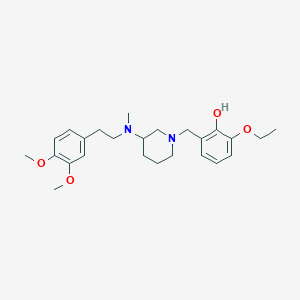 2-({3-[[2-(3,4-dimethoxyphenyl)ethyl](methyl)amino]-1-piperidinyl}methyl)-6-ethoxyphenol