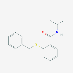 molecular formula C18H21NOS B5957870 2-(benzylthio)-N-(sec-butyl)benzamide 